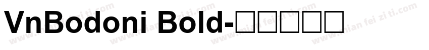 VnBodoni Bold字体转换